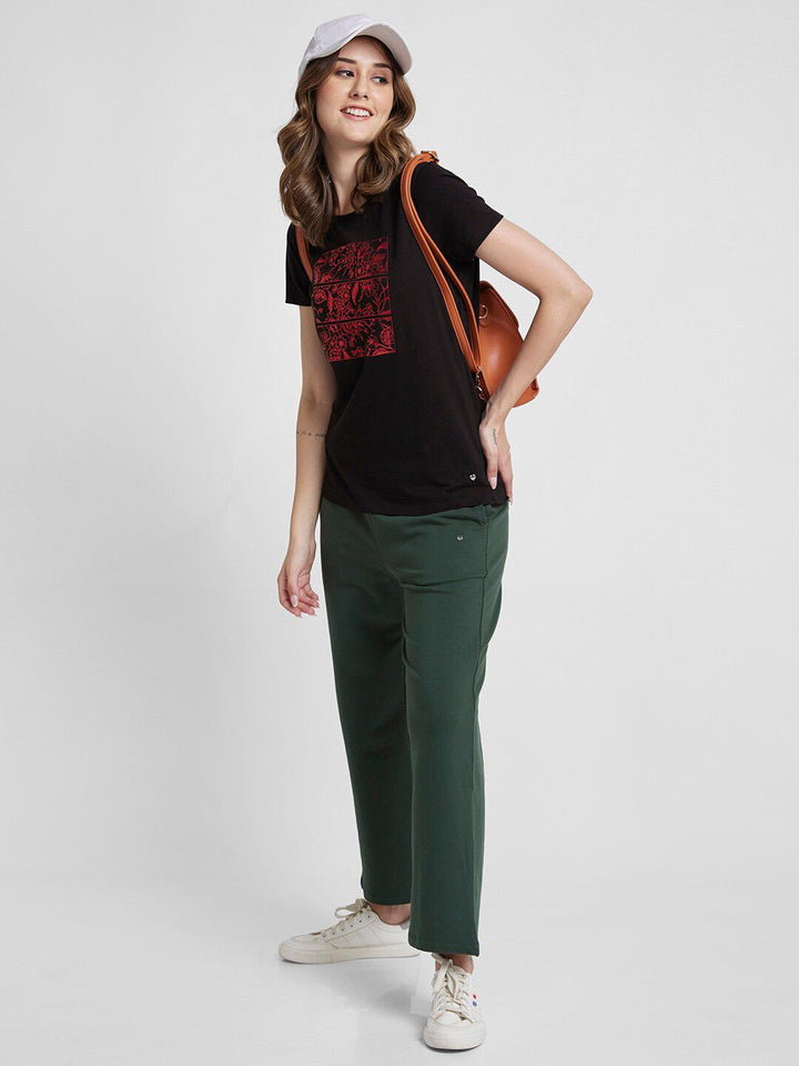 SPYKAR Floral Printed Cotton T-shirt