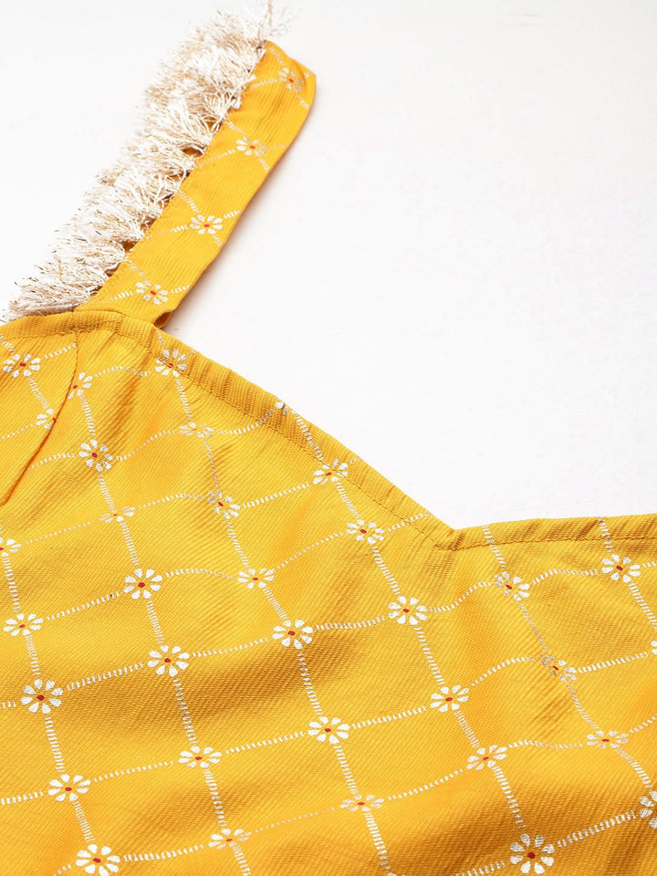 Anouk Foil Print Ready to Wear Lehenga Choli with Dupatta
