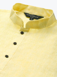 SOJANYA Kurta Linen Kapas Pejal Lelaki