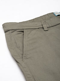 The Indian Garage Co Men Solid Slim Fit Chinos Trousers