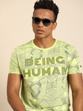 Being Human Typography Printed Pure Cotton T-shirt