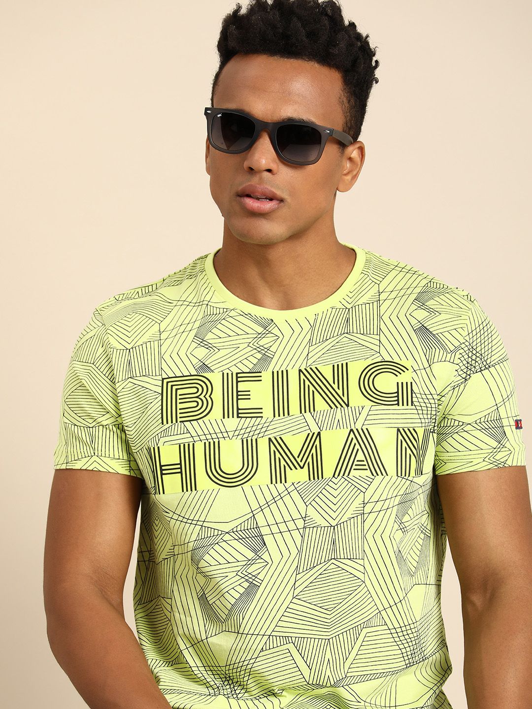 Being Human Typography Printed Pure Cotton T-shirt