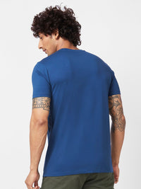 SPYKAR Graphic Printed Slim Fit Cotton T-shirt