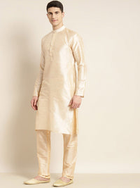 SOJANYA Mandarin collar Straight Regular Kurta With Churidar & Nehru jacket