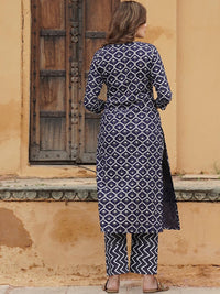 KALINI Printed Gotta Patti Kurta With Trousers & Dupatta