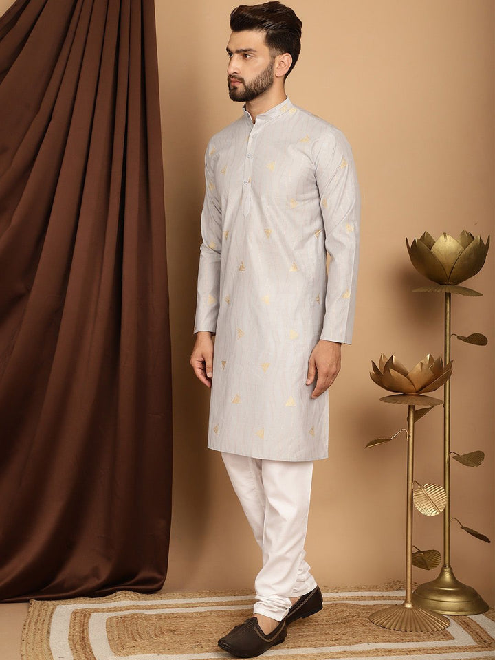 SOJANYA Mandarin Collar Kurta with Churidar