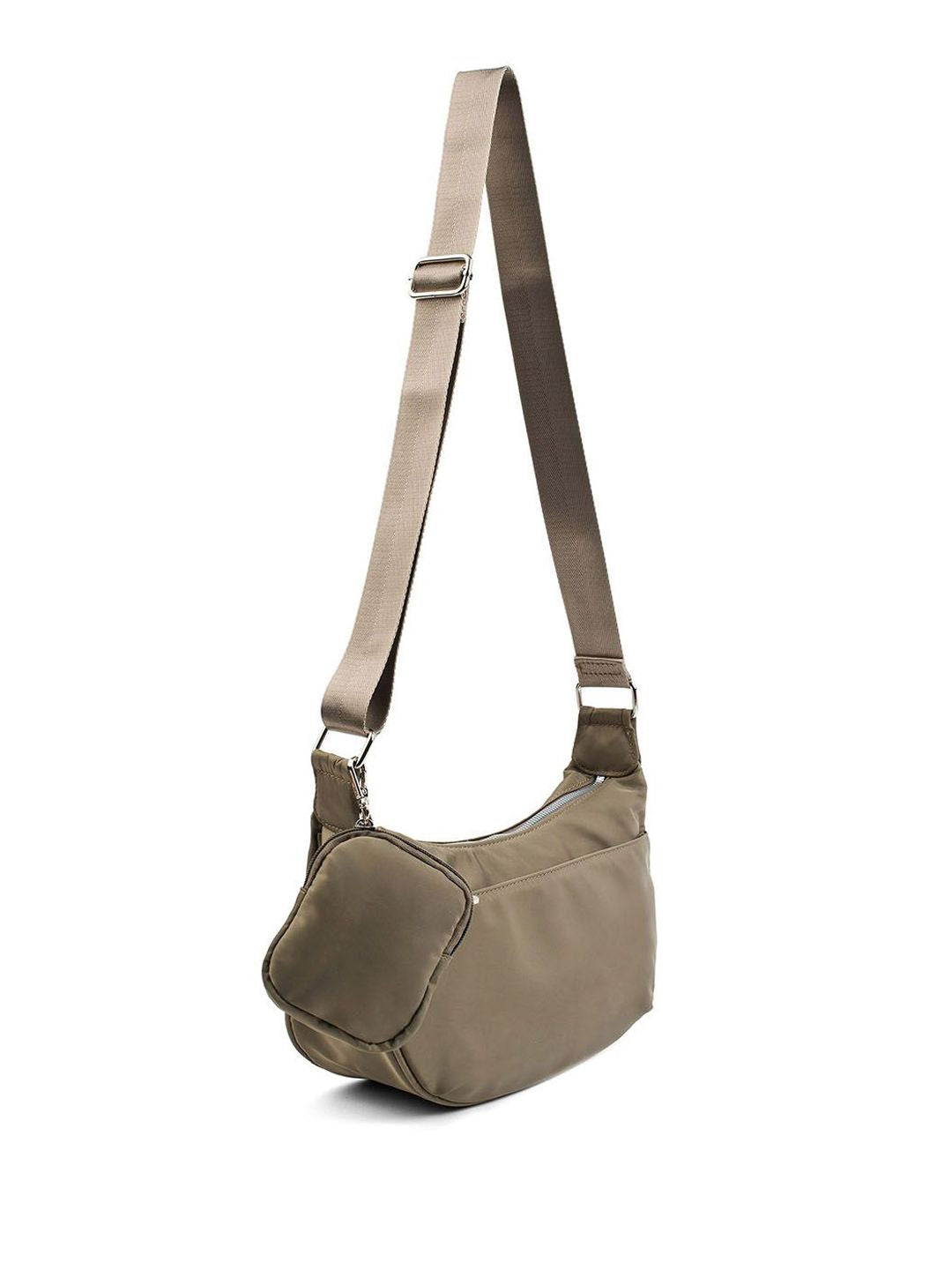 Lino Perros Unisex Solid Structured Sling Bag With Pouch