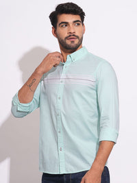 Being Human Men Classic Slim Fit Horizontal Stripes Opaque Striped Casual Shirt