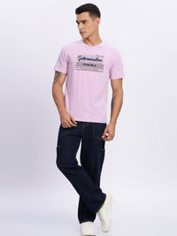 ADRO Men Typography Printed Round Neck Cotton T-shirt