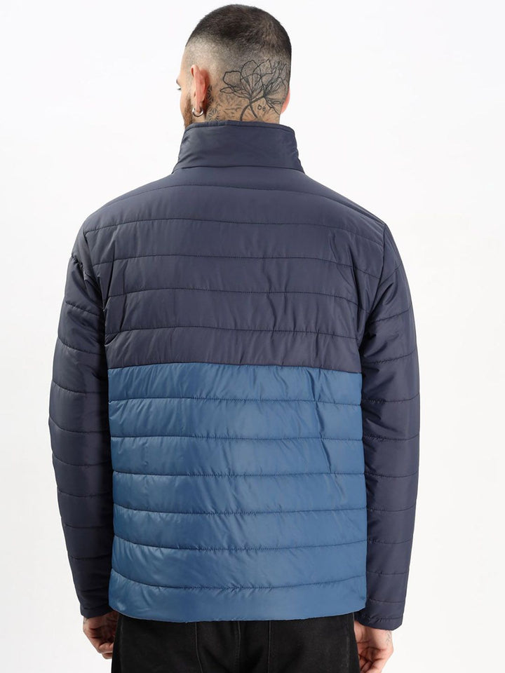 ADRO Men Colourblocked Windcheater Bomber Jacket