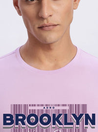 ADRO Typography Printed Round Neck Cotton T-shirt