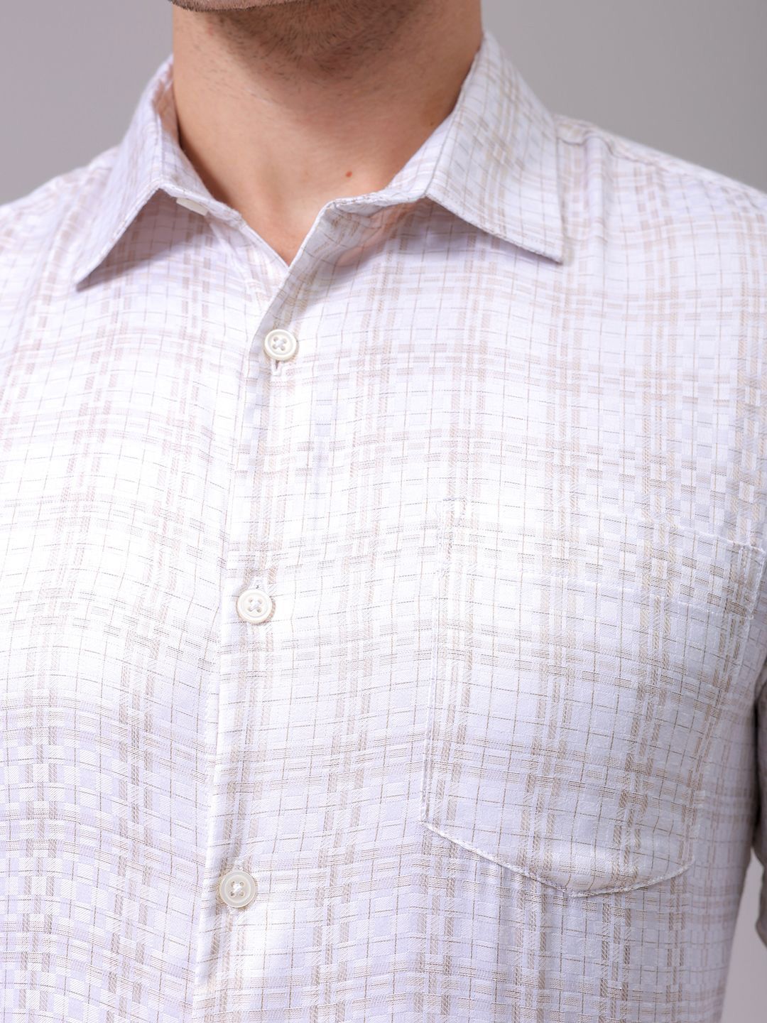 The Indian Garage Co. X Luxe Men Slim Fit Multi Stripes Opaque Striped Formal Shirt
