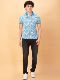 Being Human Men Printed Polo Collar Pure Cotton Pockets T-shirt