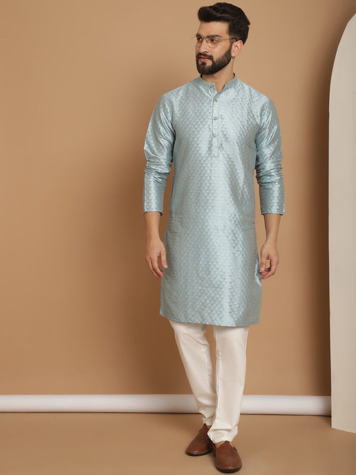 Anouk Ethnic Motifs Embroidered Straight Kurta With Churidar