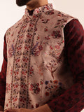 SOJANYA Printed Velvet Nehru Jacket