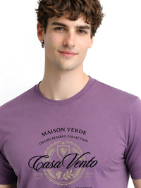 ADRO Men Brand Logo Printed T-shirt