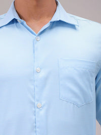 The Indian Garage Co. X Luxe Men Cutaway Collar Solid Slim Fit Formal Shirt