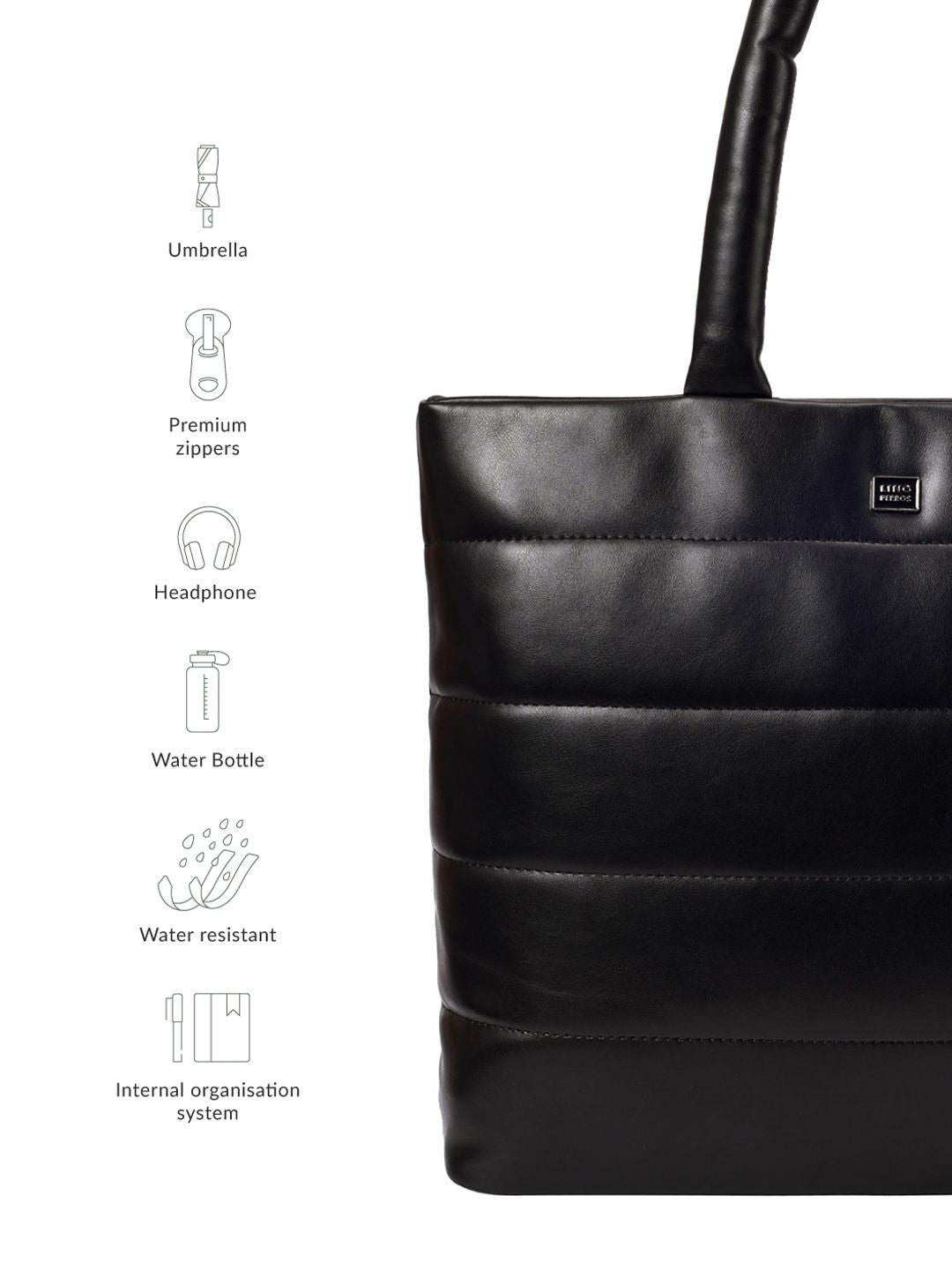 Lino Perros Quilted Structured Shoulder Bag