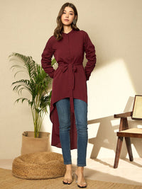 Berrylush Bishop Sleeves High-Low Longline Top