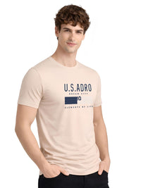ADRO Men Brand Logo Printed T-shirt