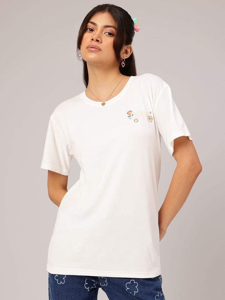 DressBerry Graphic Printed Round Neck T-shirt