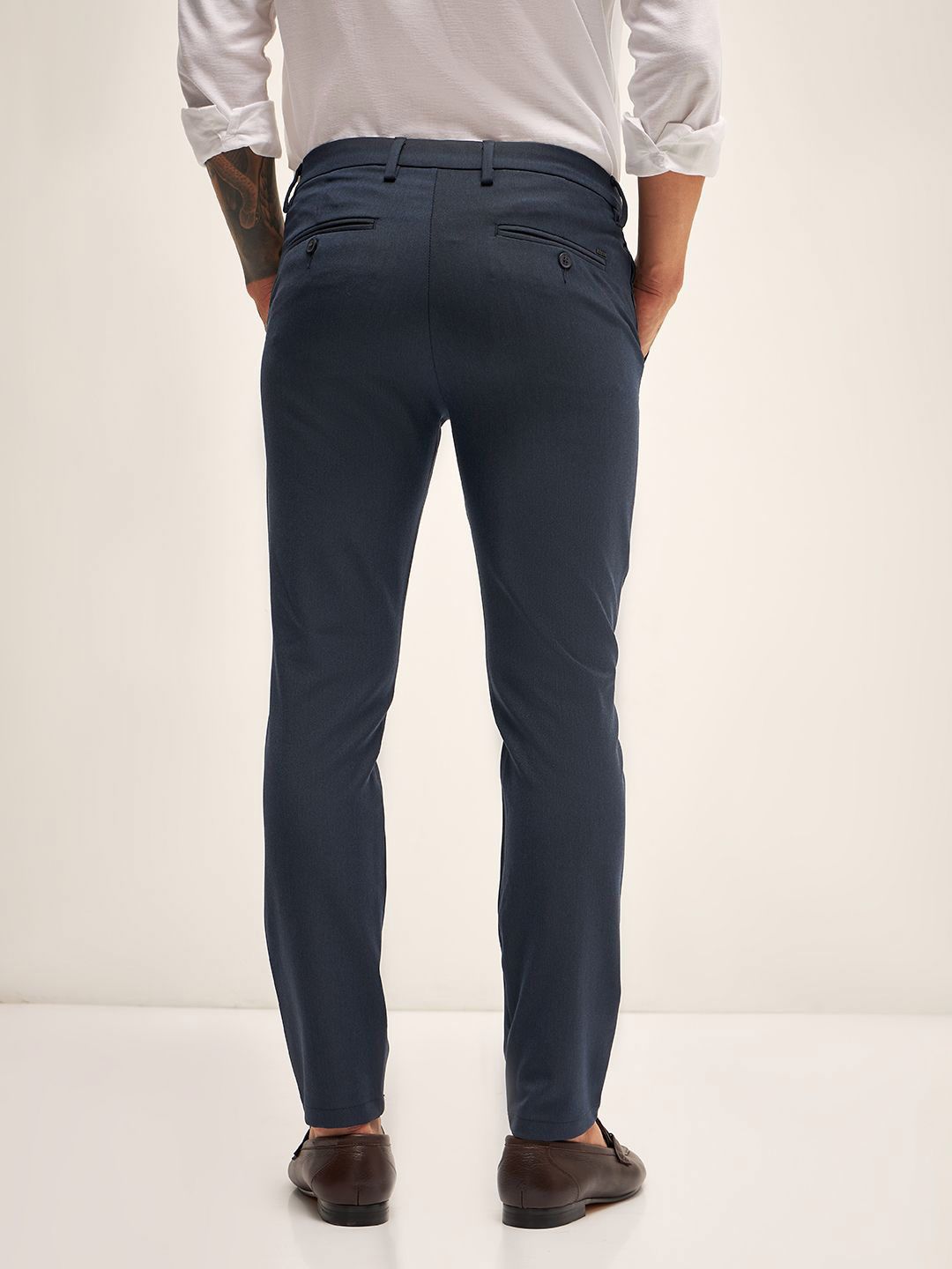 THE BEAR HOUSE Men Slim Fit Trousers