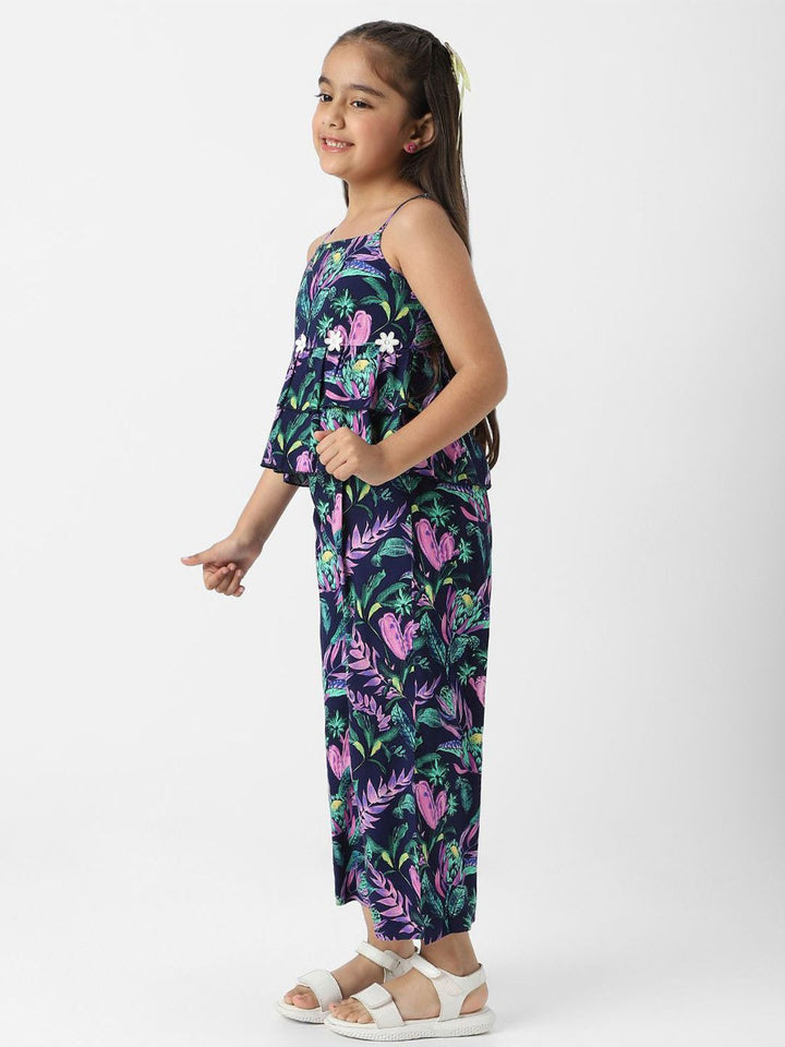 Nauti Nati Girls Printed Top with Palazzos