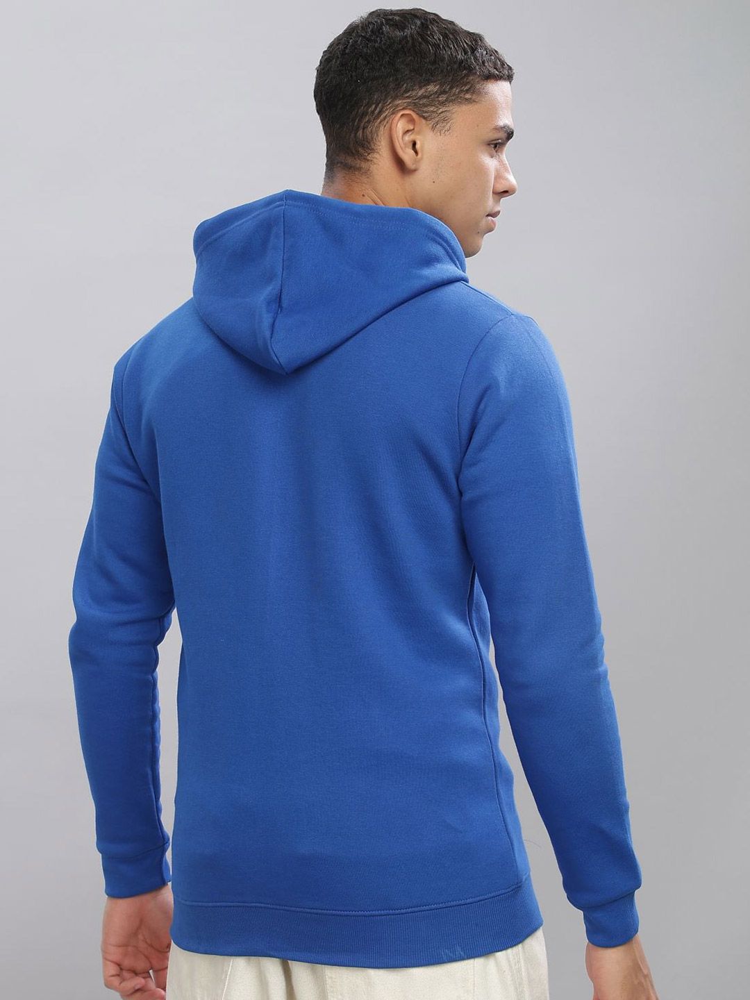ADRO Lelaki Buka Depan Zip Bertudung Kapas berzip hoodie 2 Sweatshirt