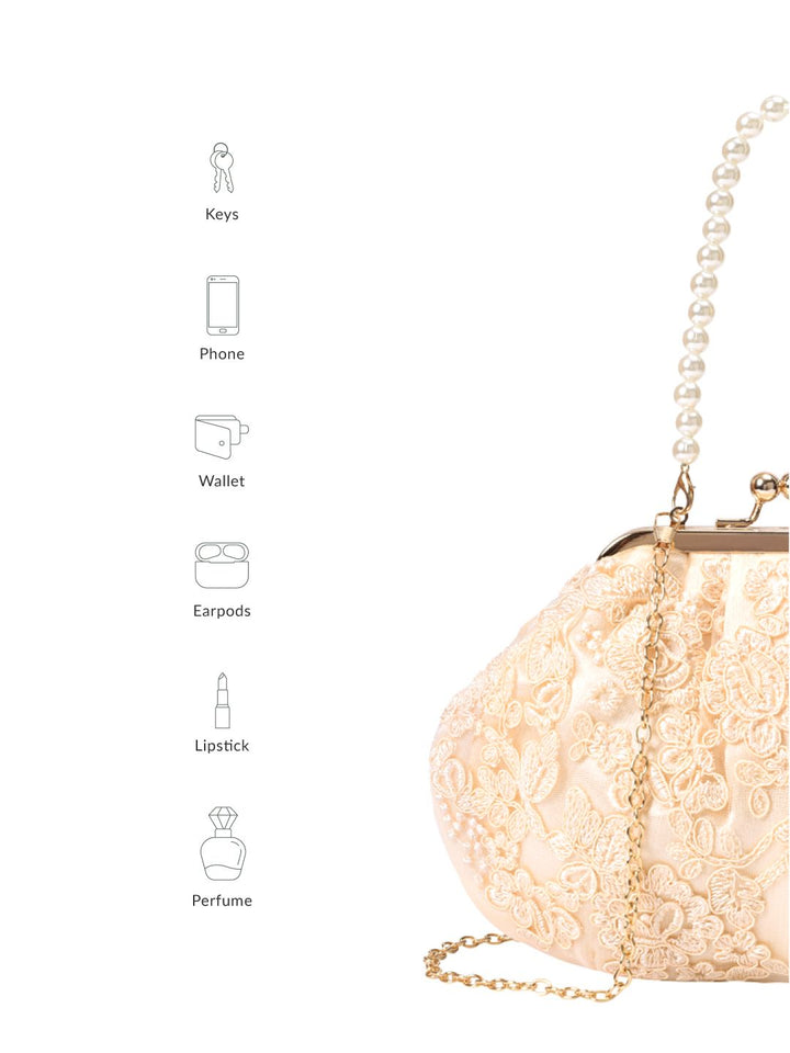 Lino Perros Floral Embroidered Party Purse