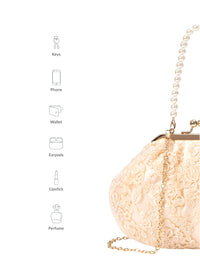 Lino Perros Floral Embroidered Party Purse
