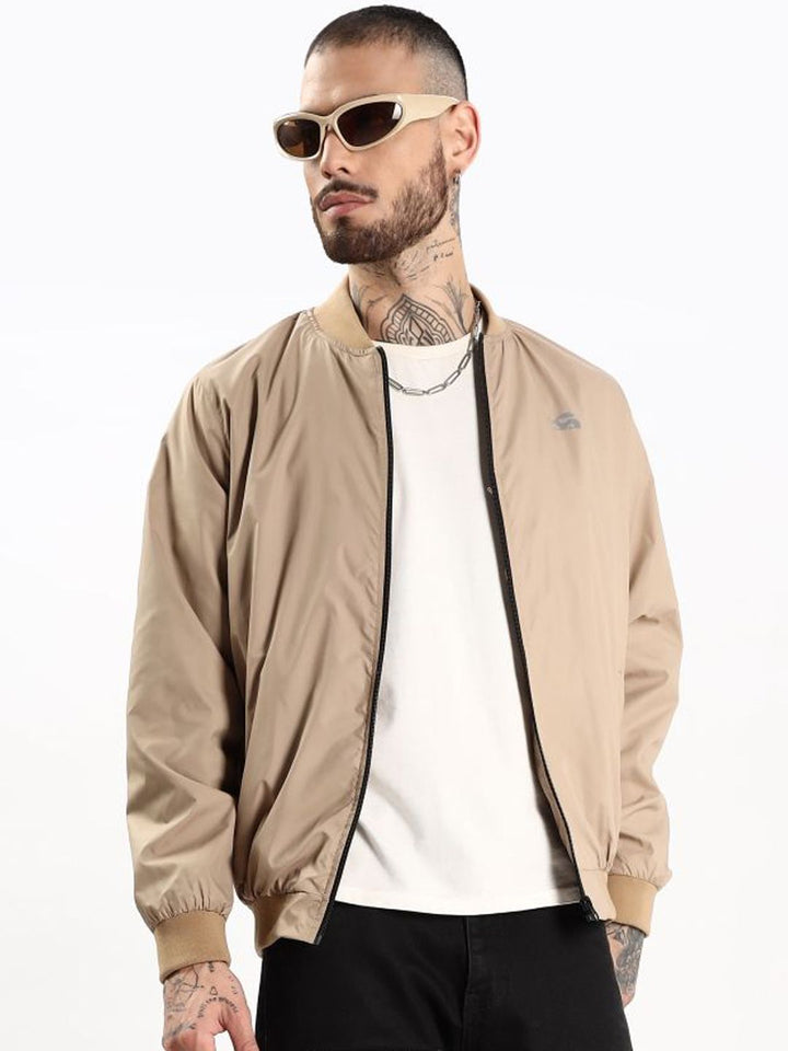 ADRO Men Colourblocked Windcheater Bomber Jacket