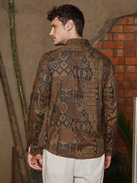 Campus Sutra Men Comfort Tartan Checks Opaque Printed Casual Shirt