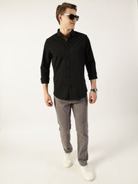 Thomas Scott Men Smart Button-Down Collar Textured Solid Slim Fit Casual Shirt