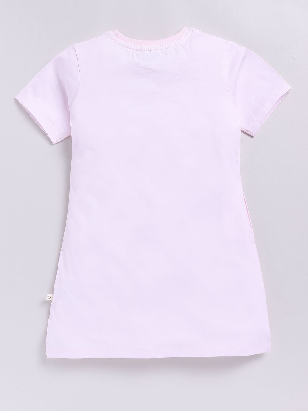 Happy Faces Girls Barbie Printed Pure Cotton Longline T-shirt