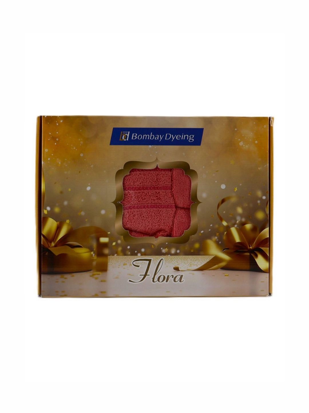 BOMBAY DYEING Peach-Coloured 4 Piece Cotton 400 GSM Towel Set