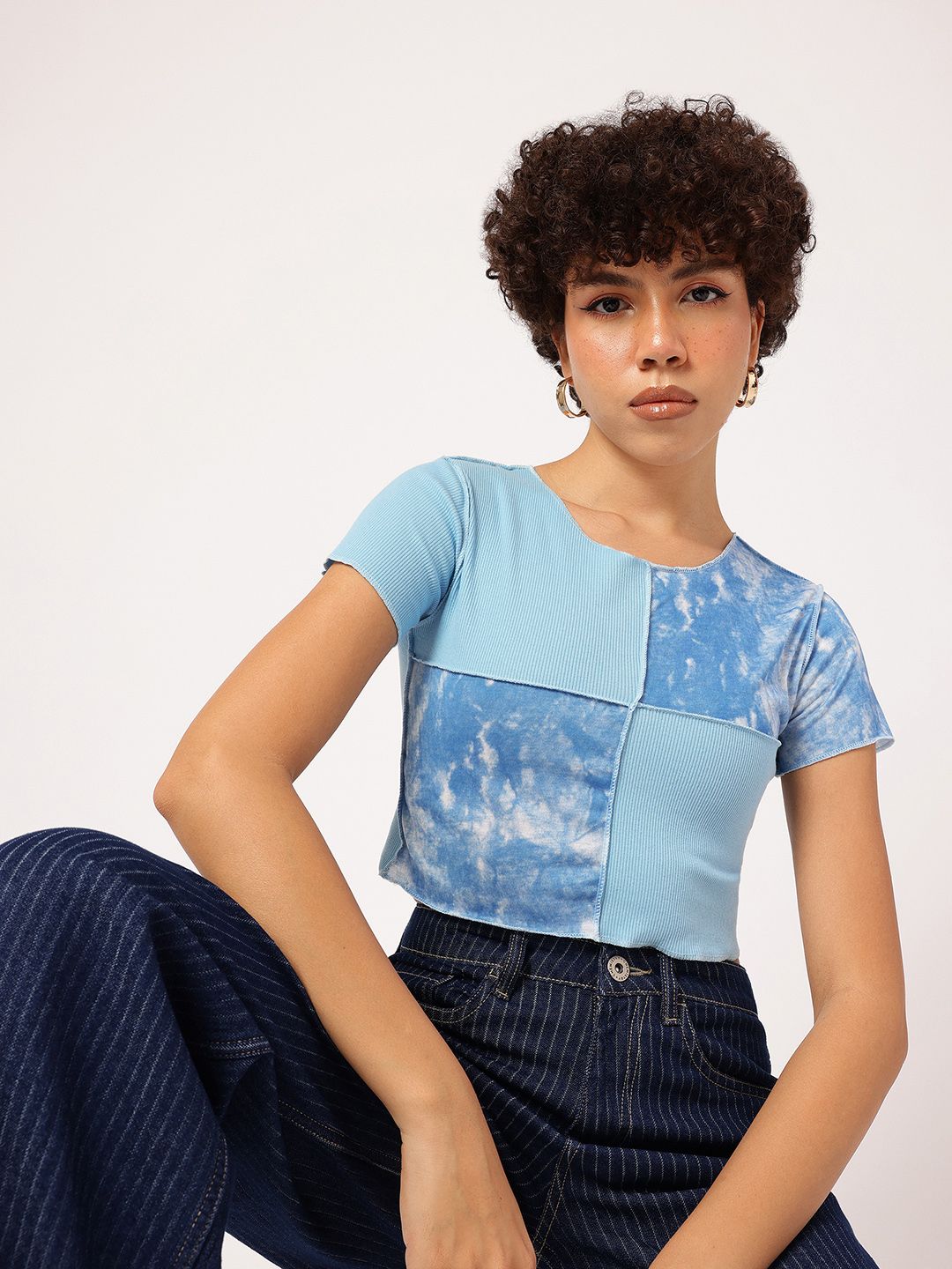 DressBerry Color Splash Crop Top