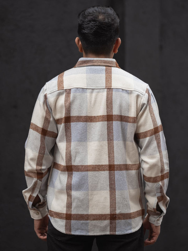 Powerlook Men Opaque Checked Casual Shirt