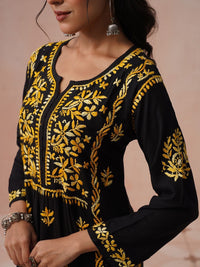 Rumah Wanita Chikankari Sulam Kurta Chikankari
