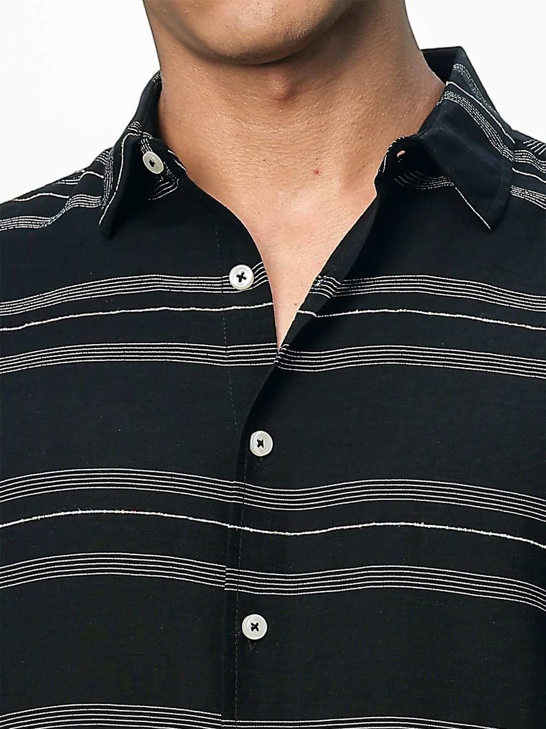 Thomas Scott Men Premium Slim Fit Striped Casual Shirt