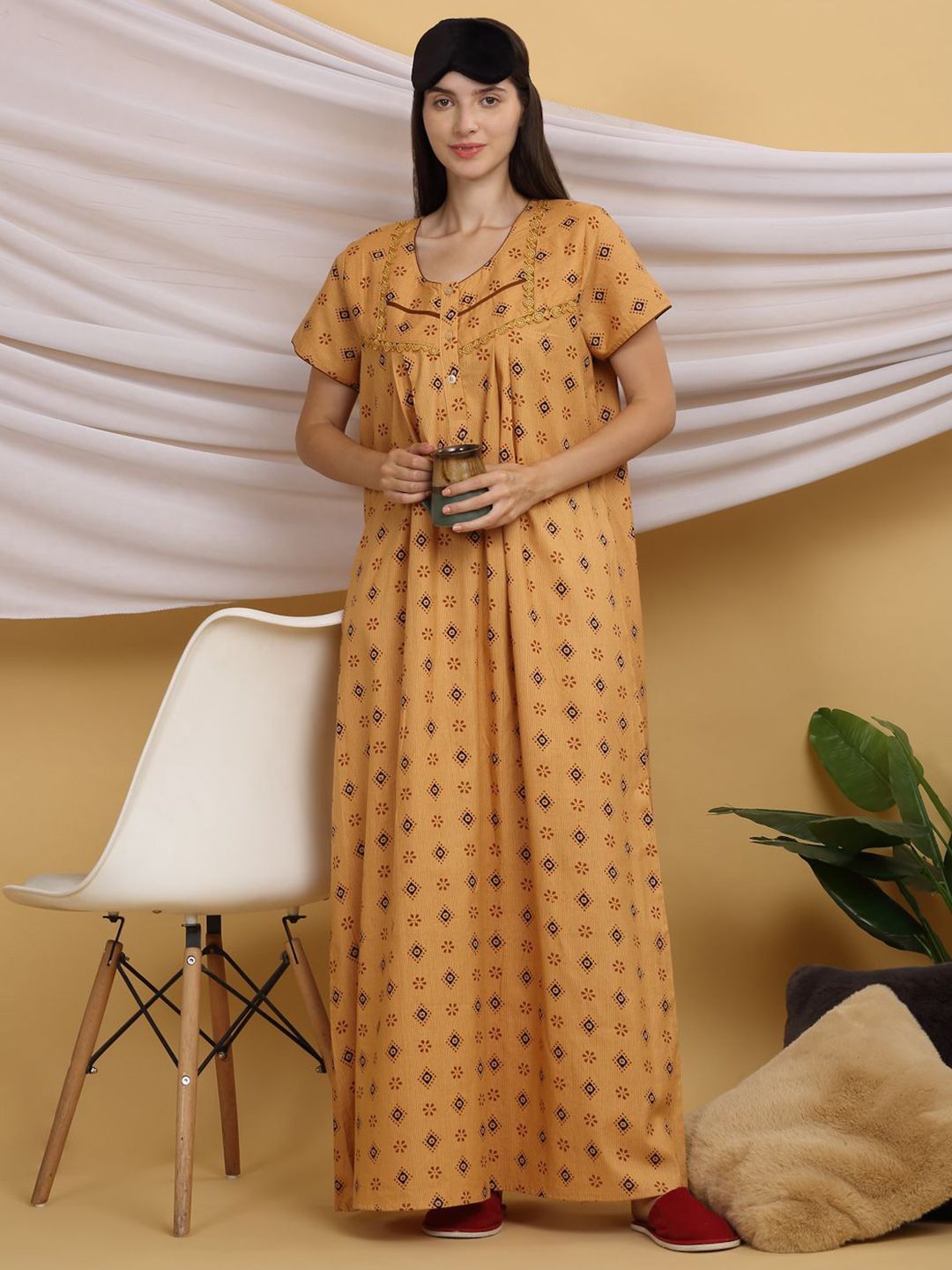 Sweet Dreams Printed Maxi Nightdress