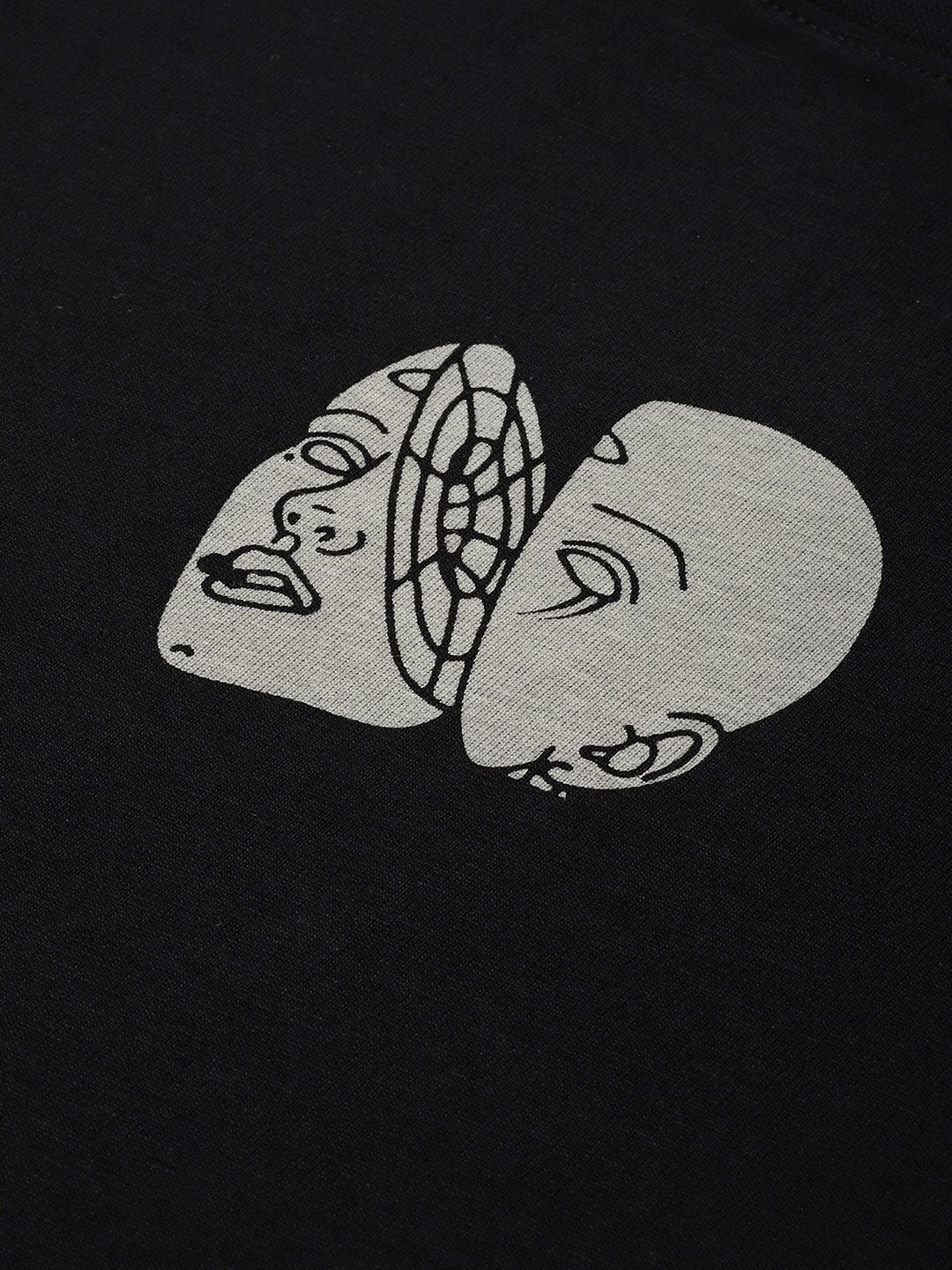 Difference of Opinion Men Printed Pure Cotton Oversized T-shirt