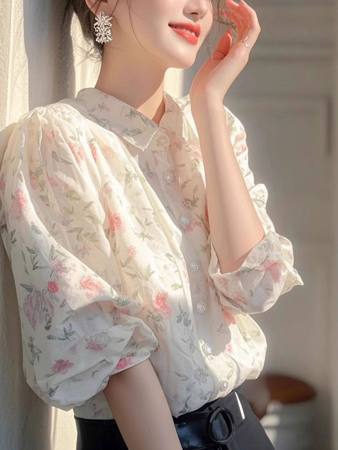 DressBerry Women Floral Printed Regular Fit Casual Shirt