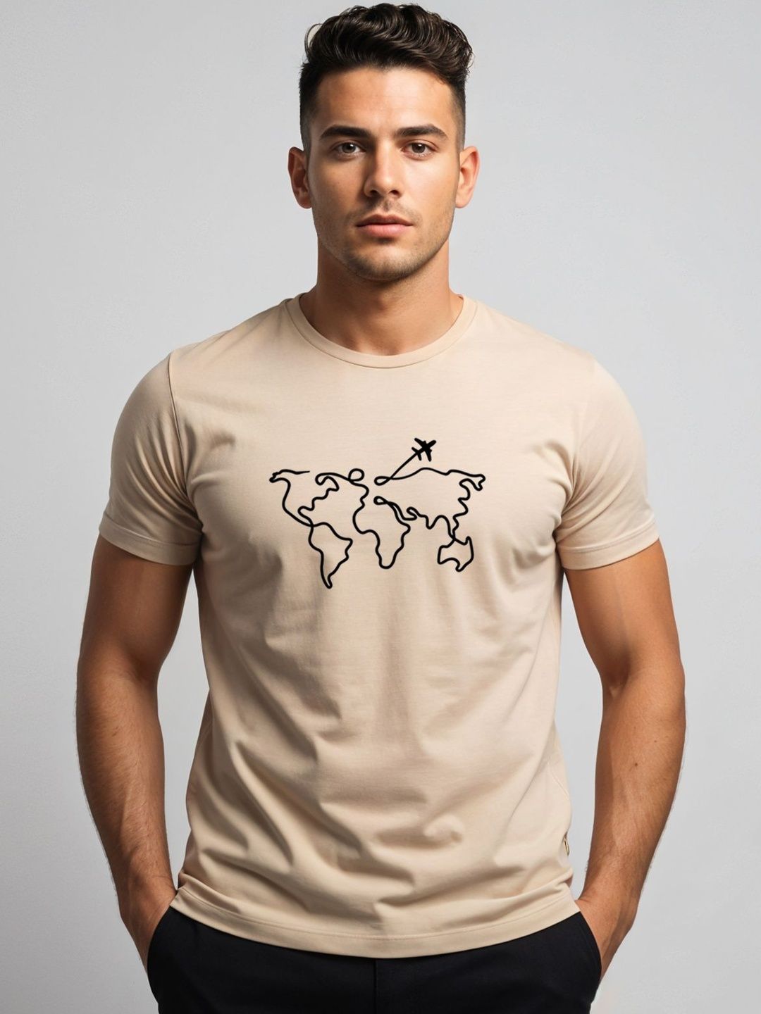 ADRO Men Printed T-shirt