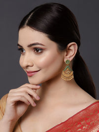 Anouk Gold Plated Contemporary Drop Earrings
