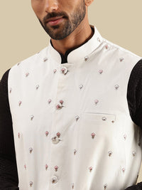 Jaket Nehru Tenun Sulam SOJANYA