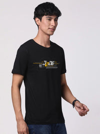 ADRO Men Graphic Printed Round Neck Cotton T-shirt