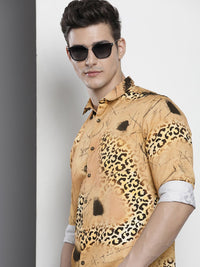 The Indian Garage Co Men Slim Fit Animal Printed Opaque Casual Shirt