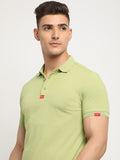 THE BEAR HOUSE Polo Collar Short Sleeves Slim Fit T-shirt