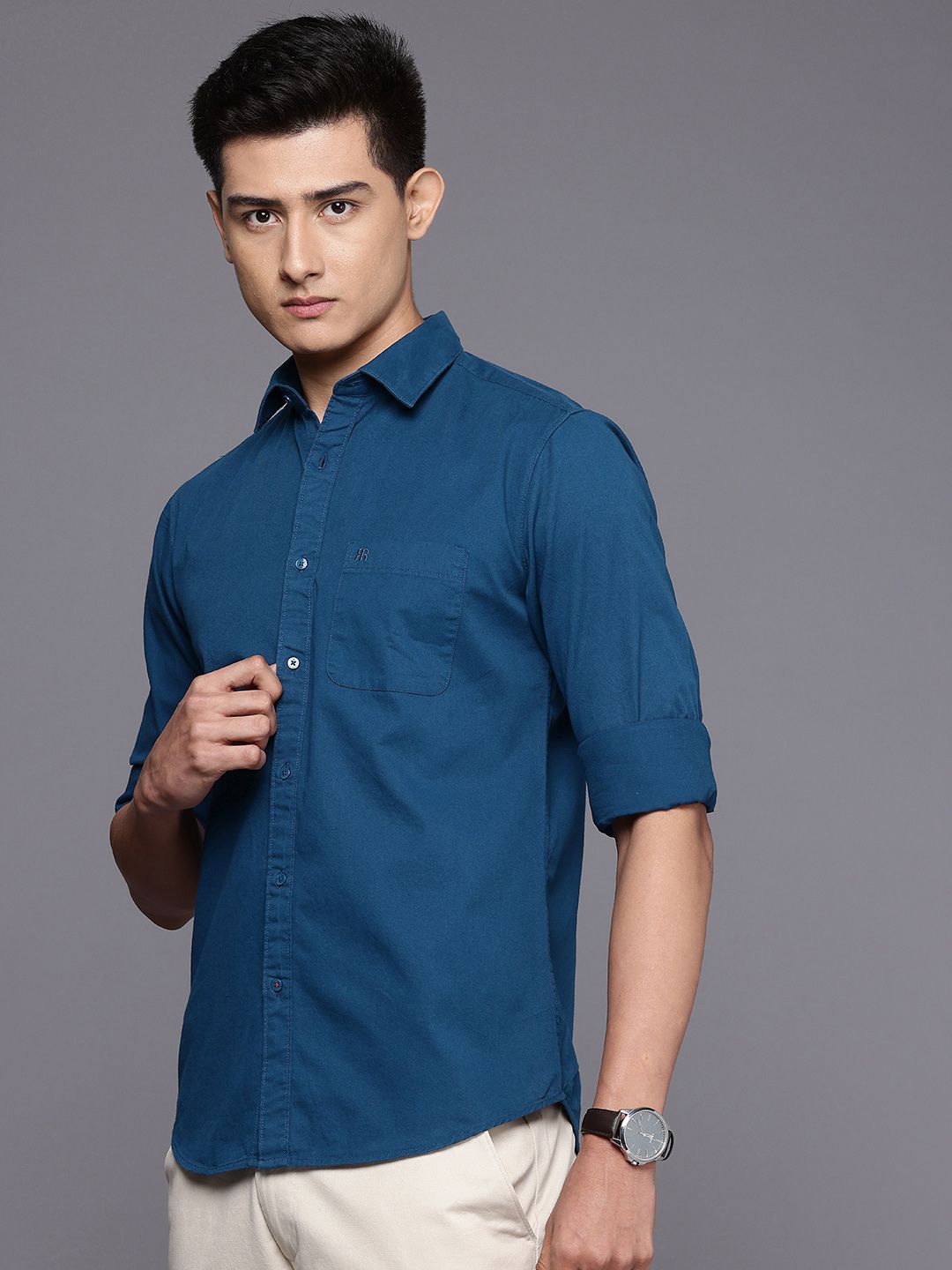 Raymond Pure Cotton Slim Fit Casual Shirt