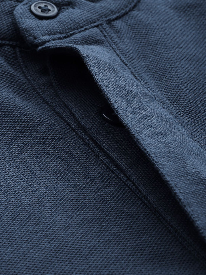 Being Human Henley Neck Pure Cotton T-shirt